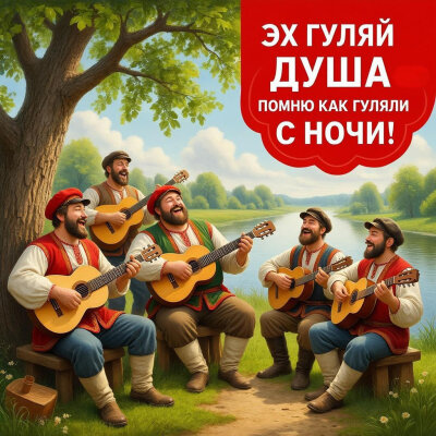 Эх Гуляй Душа - Помню как гуляли с ночи!
