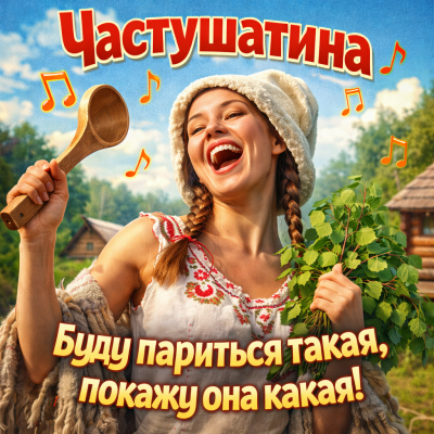 Частушатина - Буду париться нагая, покажу она какая!